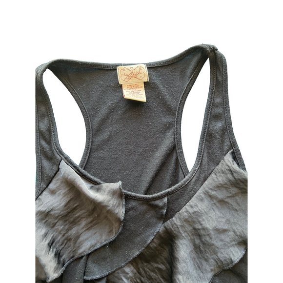 💙💛💛Eye Lash Couture Ruffle  Shirt M 💙💛💛 - Picture 3 of 8